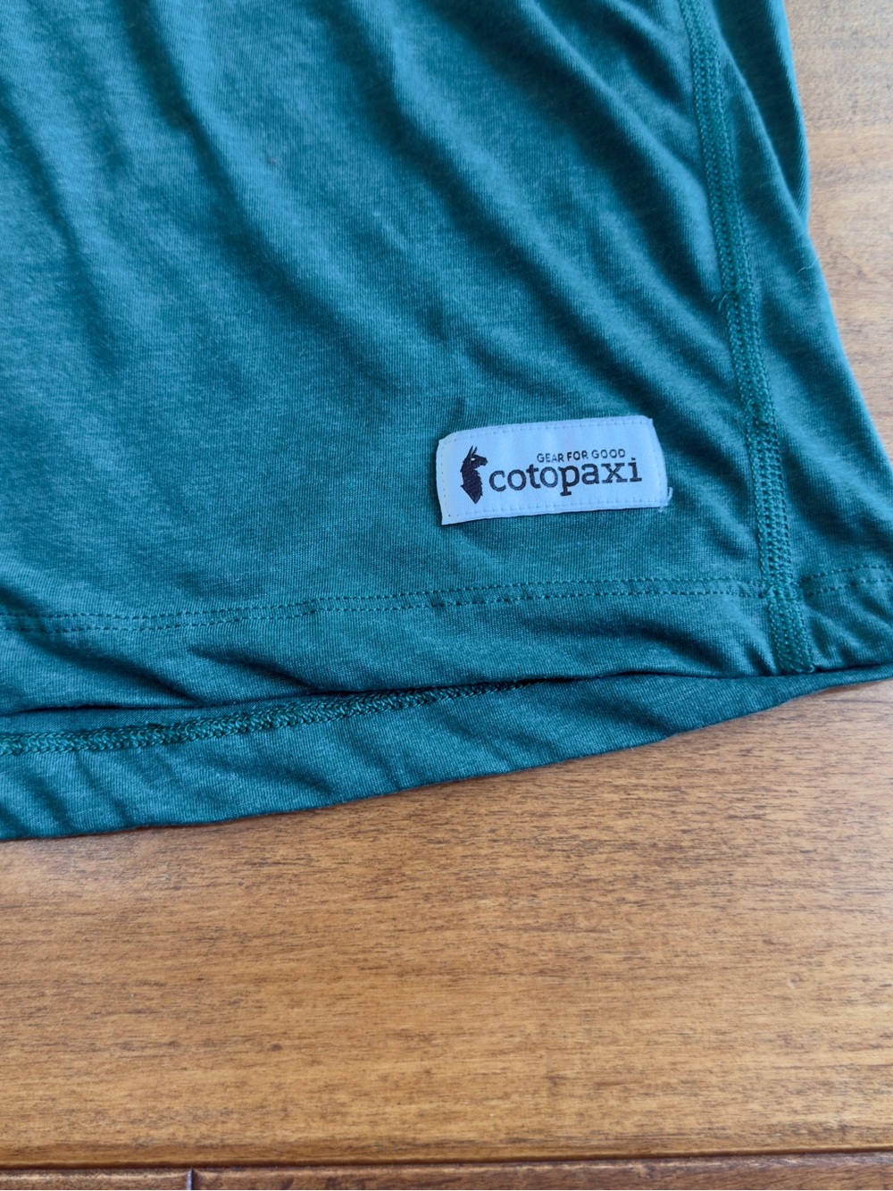 Cotopaxi Green Short-Sleeve Paseo Travel Tee with Blue Chest Pocket size L - Picture 5 of 9